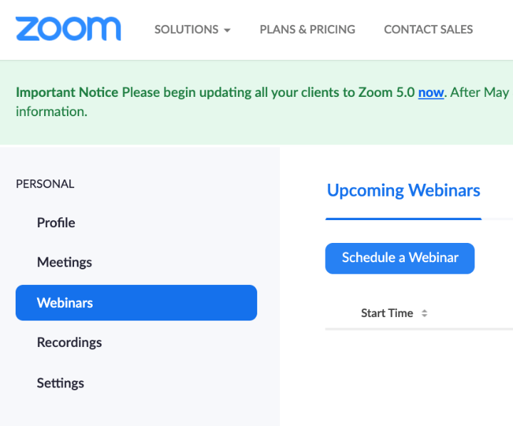 How to schedule a zoom webinar plebt